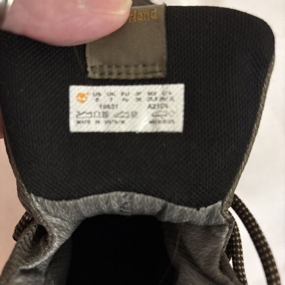 Timberland GORE-TEX Boots Women’s Brown Leather Outdoor Hiking Performance, sz 9 - Picture 16 of 16